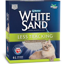 חול לחתולים פרמיום 10 ליטר White Sand - LESS TRACKING